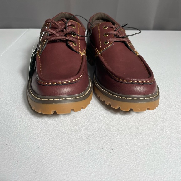 Mutual Weave Burgandy Leather Men's Shoes NWT Size 9 - Picture 3 of 4